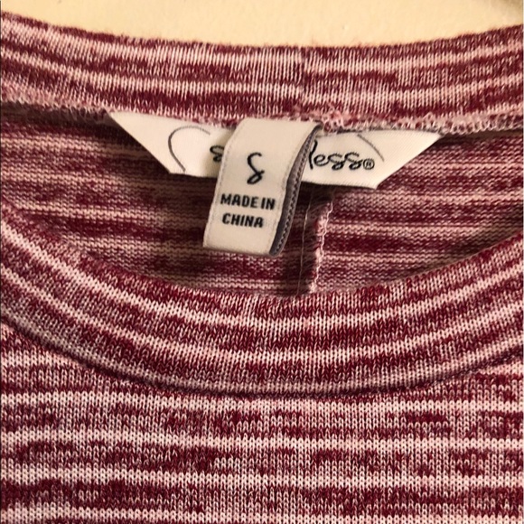 Speechless Bell Sleeve Stripe Hacci Dress - Picture 7 of 8